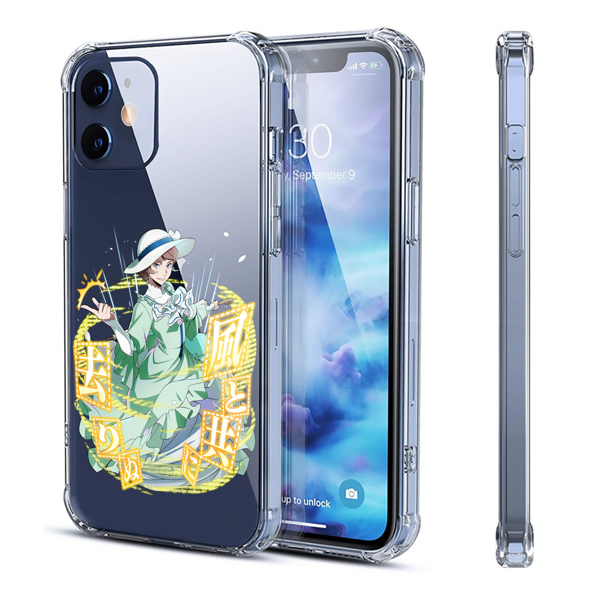 （画像用） 文豪ストレイドッグス Bungo Stray Dogs 【iPhone 12シリーズ対応】透明スマホケース（クリアソフトケース）